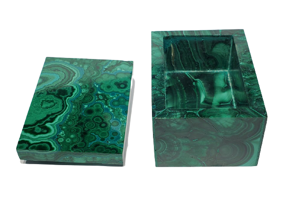 Malachite and Cornetite Box (Congo)