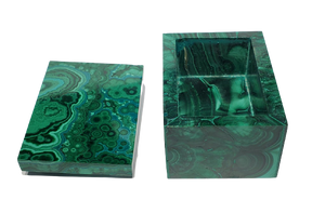 Malachite and Cornetite Box (Congo)