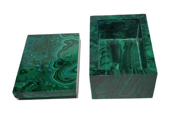 Malachite and Cornetite Box (Congo)