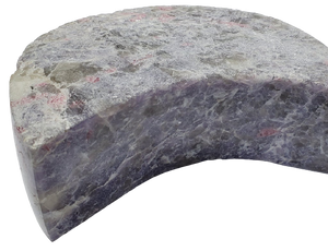 Lepidolite and Pink Tourmaline Moon-Shaped Bowl (Madagascar)