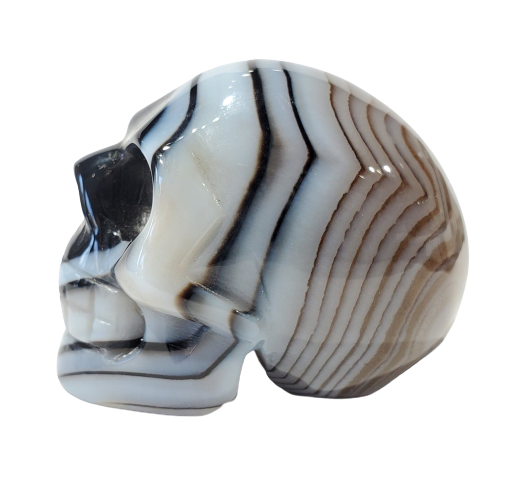 Banded Agate Skull