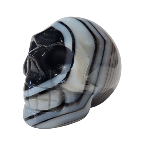 Banded Agate Skull