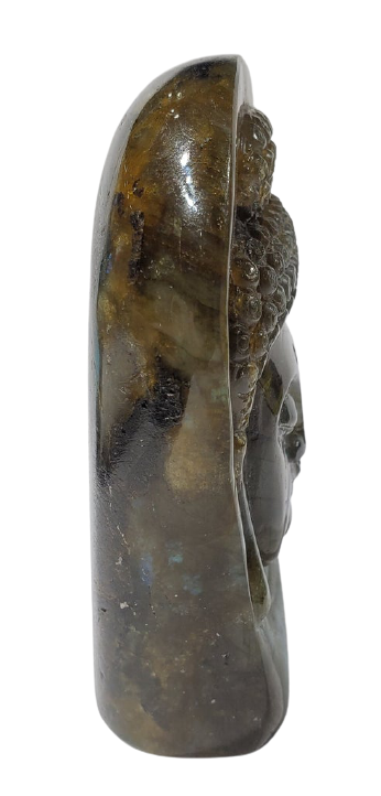 Labradorite Buddha Carving