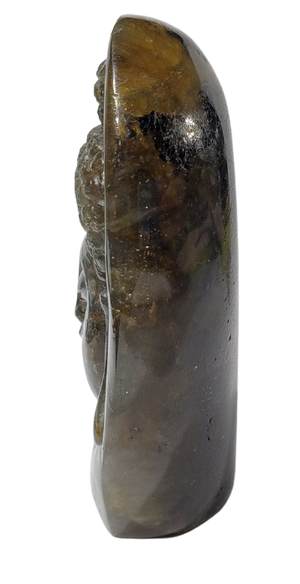 Labradorite Buddha Carving