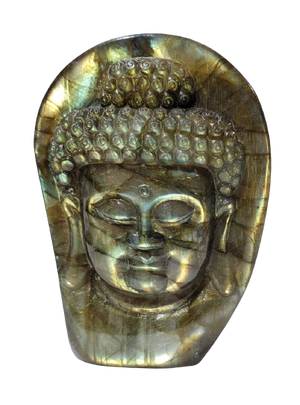 Labradorite Buddha Carving