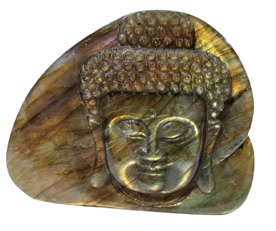 Labradorite Buddha Carving