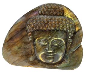 Labradorite Buddha Carving