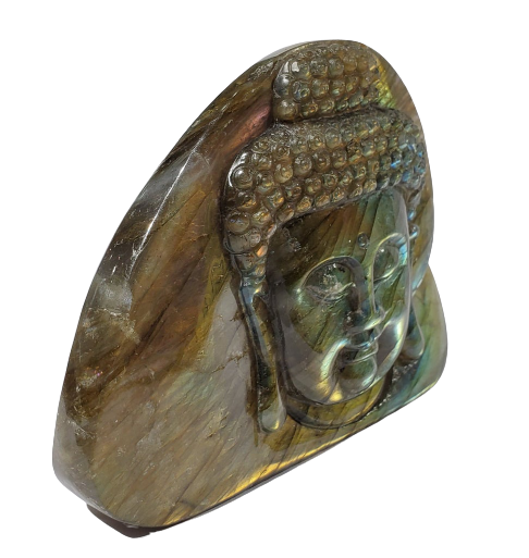 Labradorite Buddha Carving