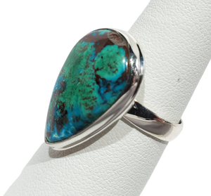 Chrysocolla and Malachite Ring