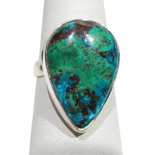 Chrysocolla and Malachite Ring