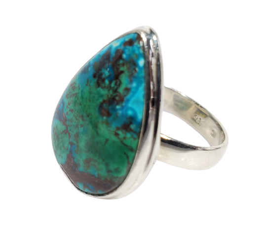 Chrysocolla and Malachite Ring