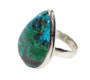 Chrysocolla and Malachite Ring