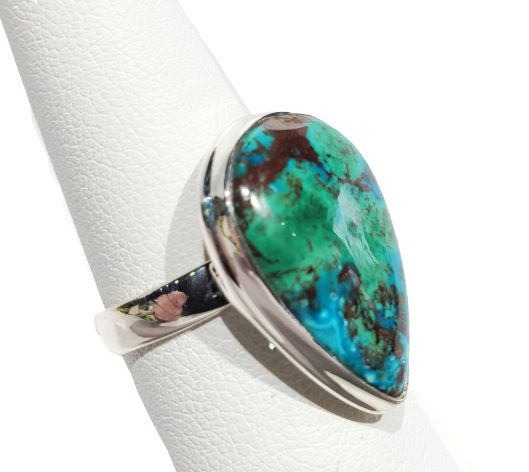 Chrysocolla and Malachite Ring