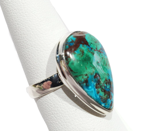 Chrysocolla and Malachite Ring