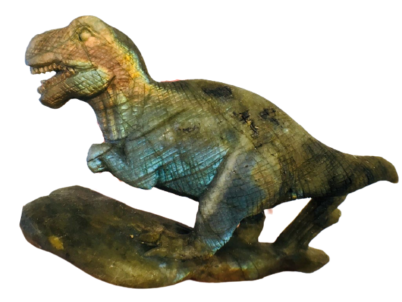 Labradorite T-Rex Carving