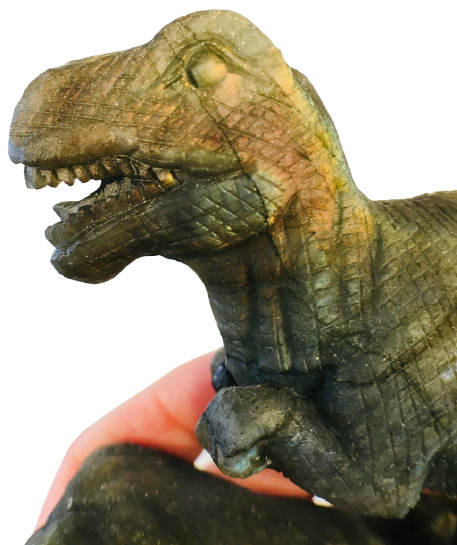 Labradorite T-Rex Carving