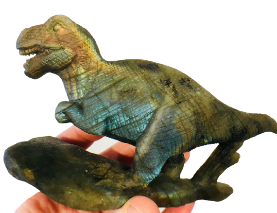 Labradorite T-Rex Carving
