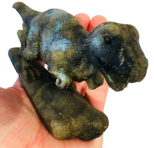 Labradorite T-Rex Carving
