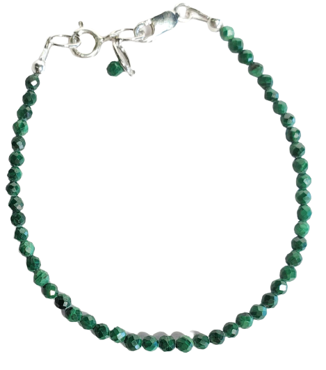 Faceted Malachite Bracelet