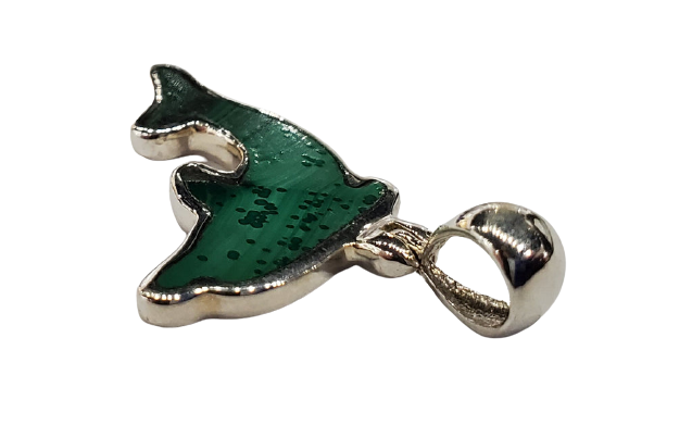 Malachite Dolphin Pendant
