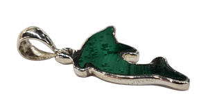 Malachite Dolphin Pendant