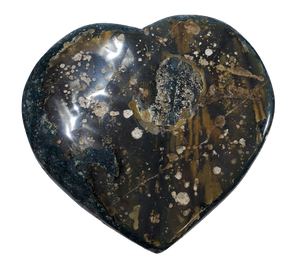 Druzy Quartz Stalactite and Green Agate Heart (Uruguay)