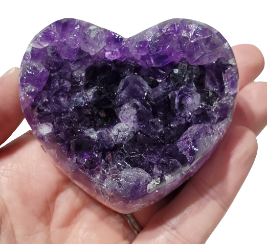 Amethyst Geode Heart (Uruguay)