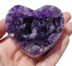 Amethyst Geode Heart (Uruguay)