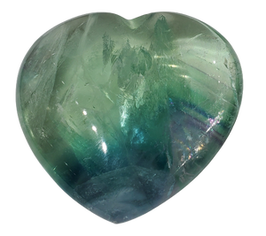 Rainbow Fluorite Heart (China)