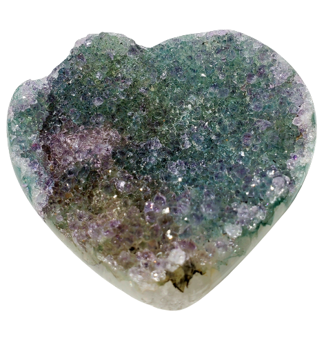 Druzy Quartz Heart (Uruguay)