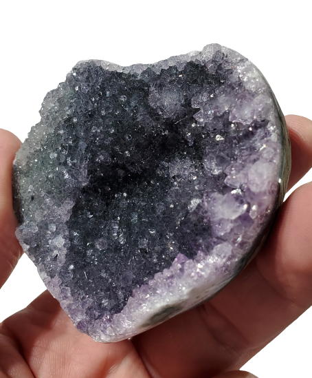Druzy Amethyst Heart (Uruguay)