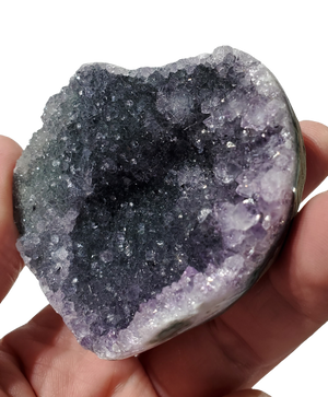 Druzy Amethyst Heart (Uruguay)