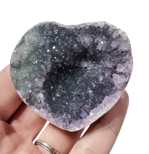 Druzy Amethyst Heart (Uruguay)