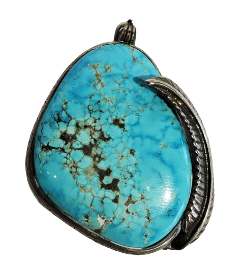 Turquoise and Silver Pendant