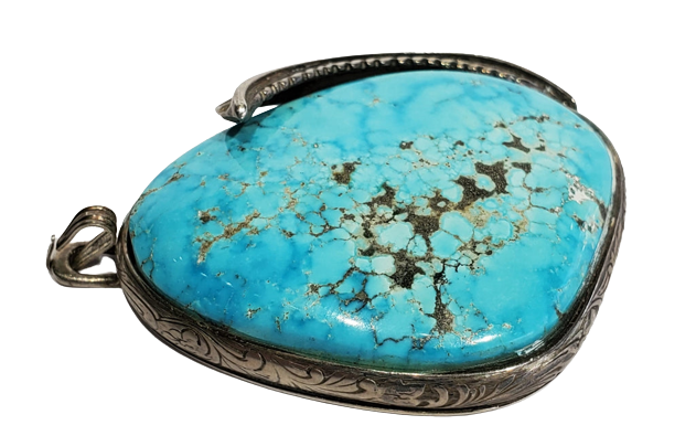 Turquoise and Silver Pendant