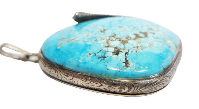 Turquoise and Silver Pendant