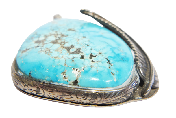 Turquoise and Silver Pendant