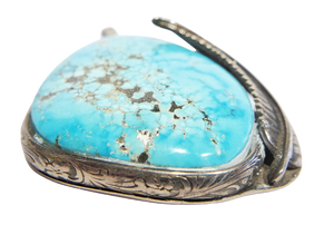 Turquoise and Silver Pendant