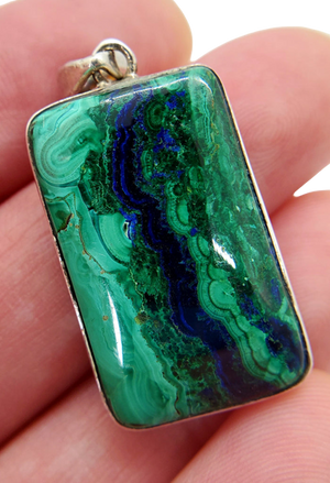 Malachite Azurite Pendant