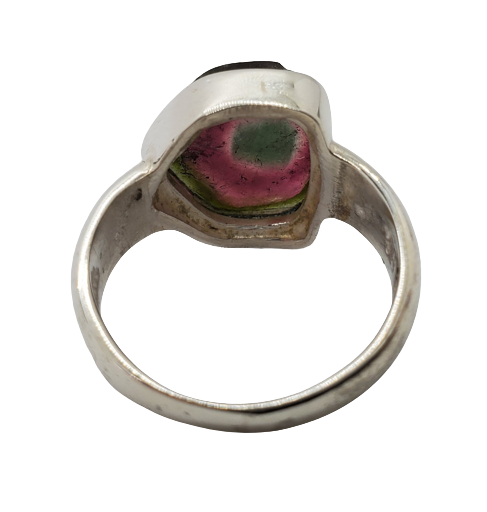 Watermelon Tourmaline Ring