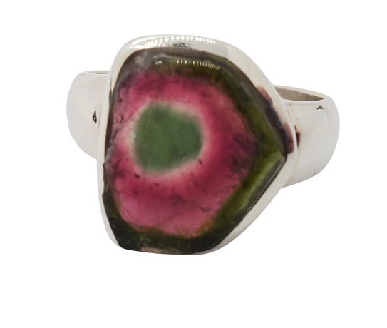 Watermelon Tourmaline Ring