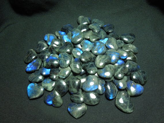 Blue Labradorite Heart
