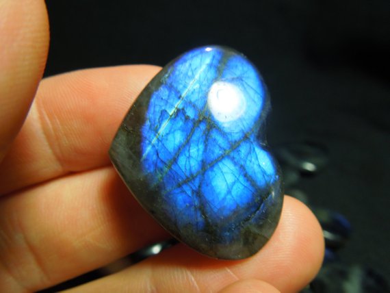 Blue Labradorite Heart