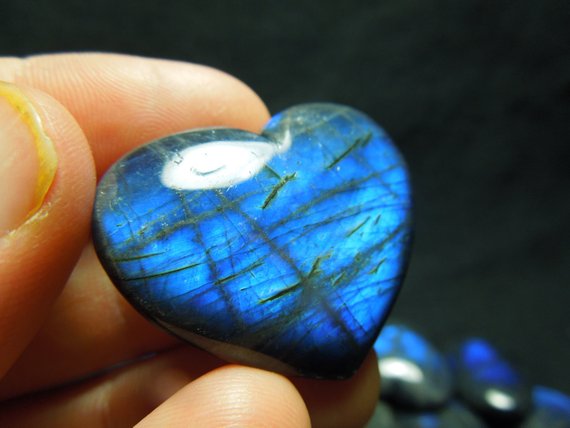 Blue Labradorite Heart