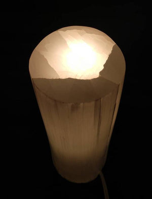Selenite Lamp (cylinder)