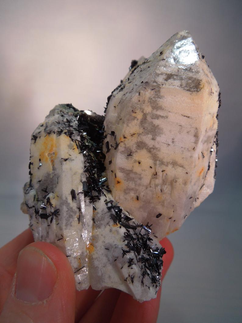 Quartz w/ Anatase, Hunan Province, China