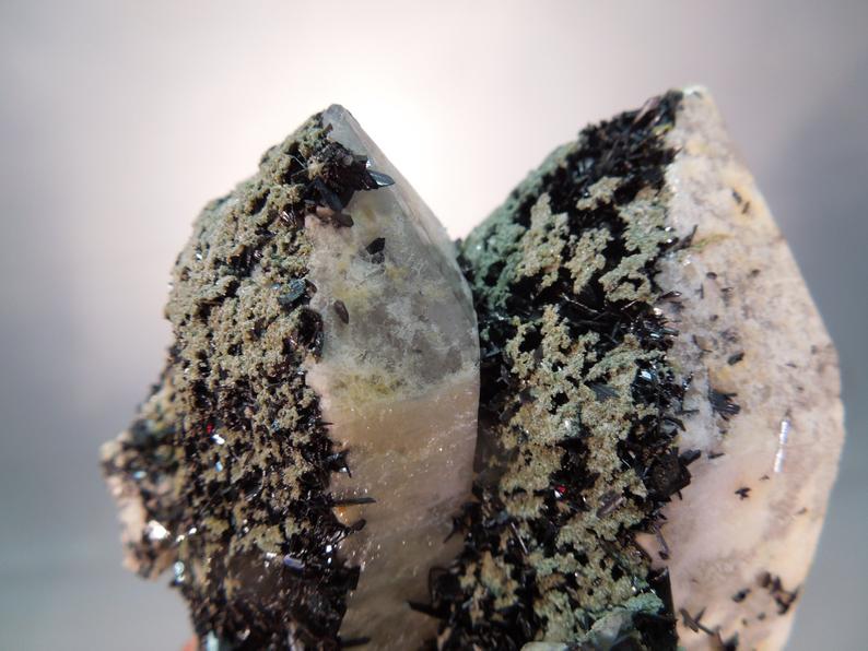 Quartz w/ Anatase, Hunan Province, China
