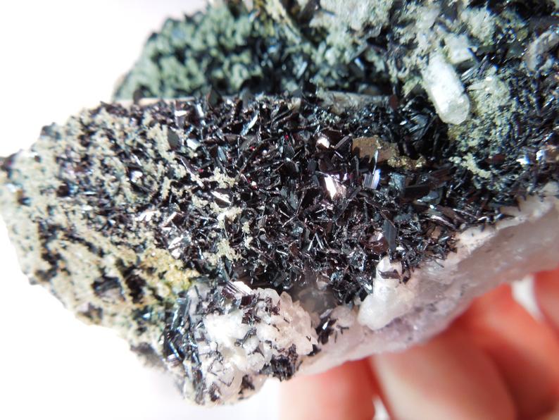 Quartz w/ Anatase, Hunan Province, China
