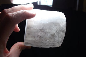 Selenite Candle Holder