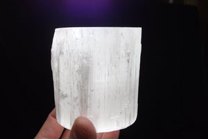 Selenite Candle Holder